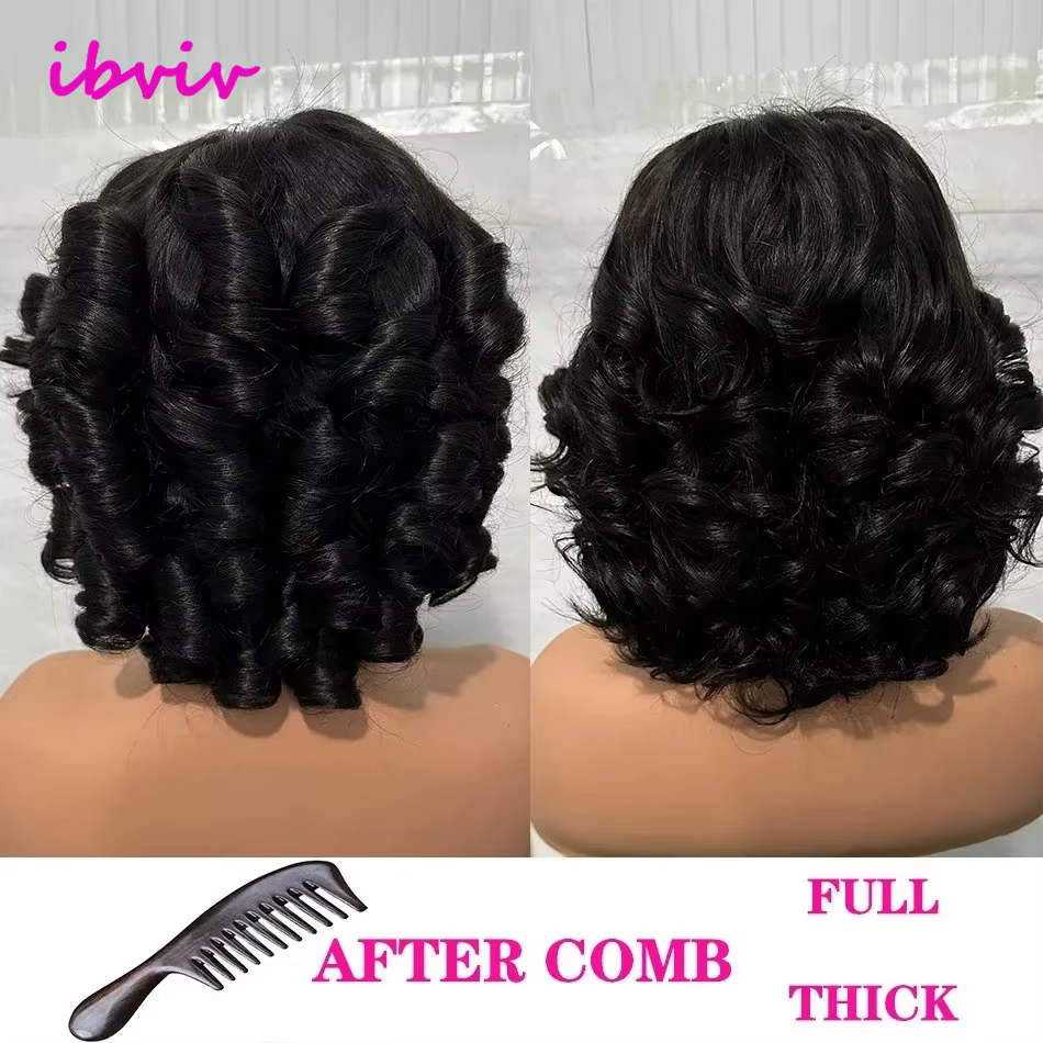 Perruque Lace Front Wig sans colle 100% cheveux humains
