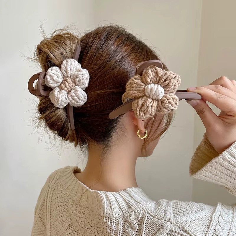 Wars IKA-Pince à cheveux en laine rétro pour femme