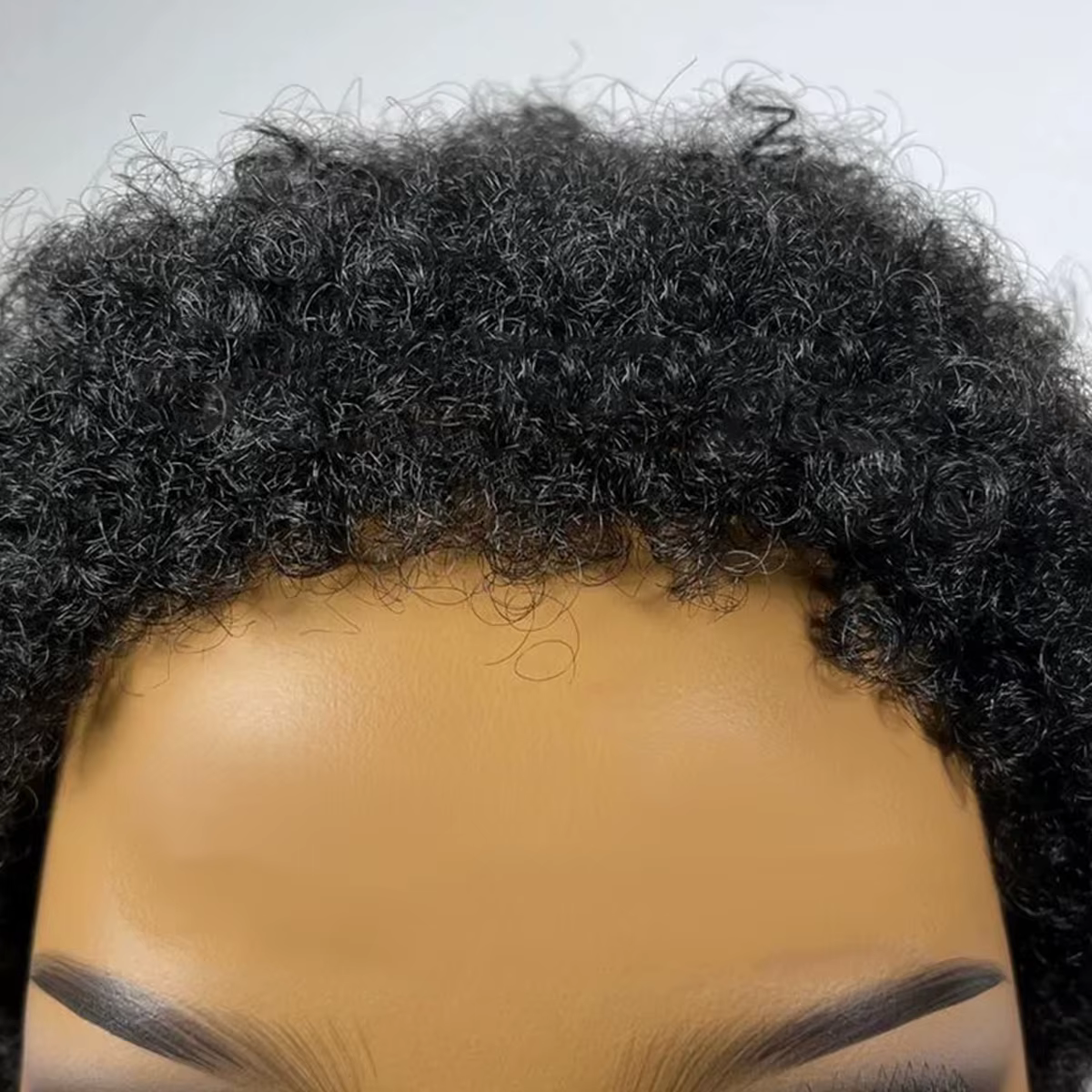 Perruque afro courte crépue sans colle pour femmes noires