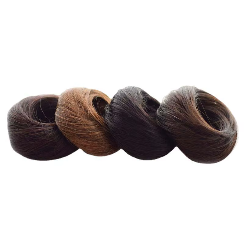 Chignon synthétique bouclé et lisse