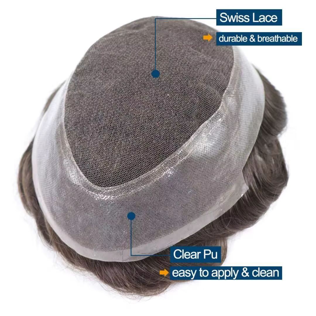 Perruques de prothèse capillaire pour hommes