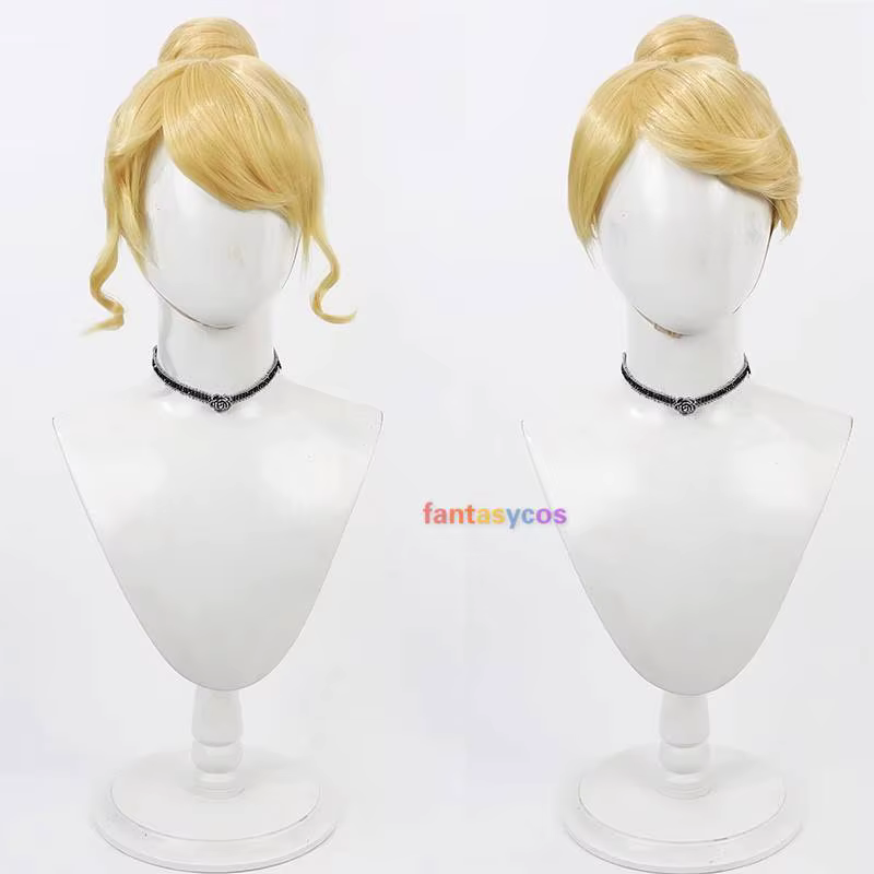 Perruque de princesse cendrillon pour adultes