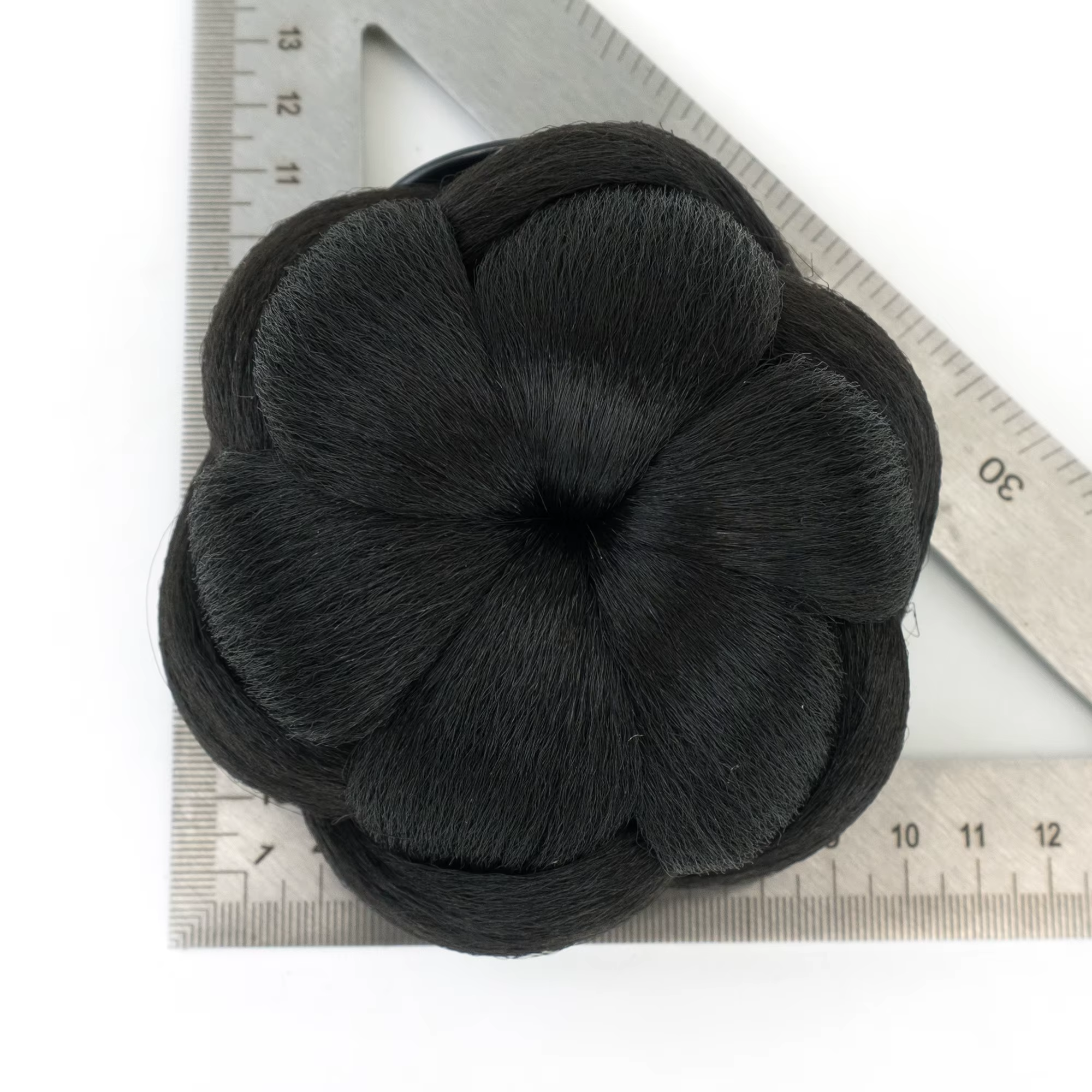 Soowee Chouchou pour cheveux tressés - Postiche à griffes pour un chignon facile et un coiffage