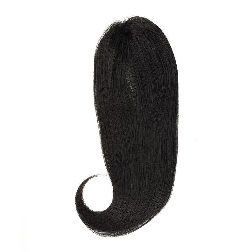 Extensions de cheveux synthétiques lisses et bouclés noirs