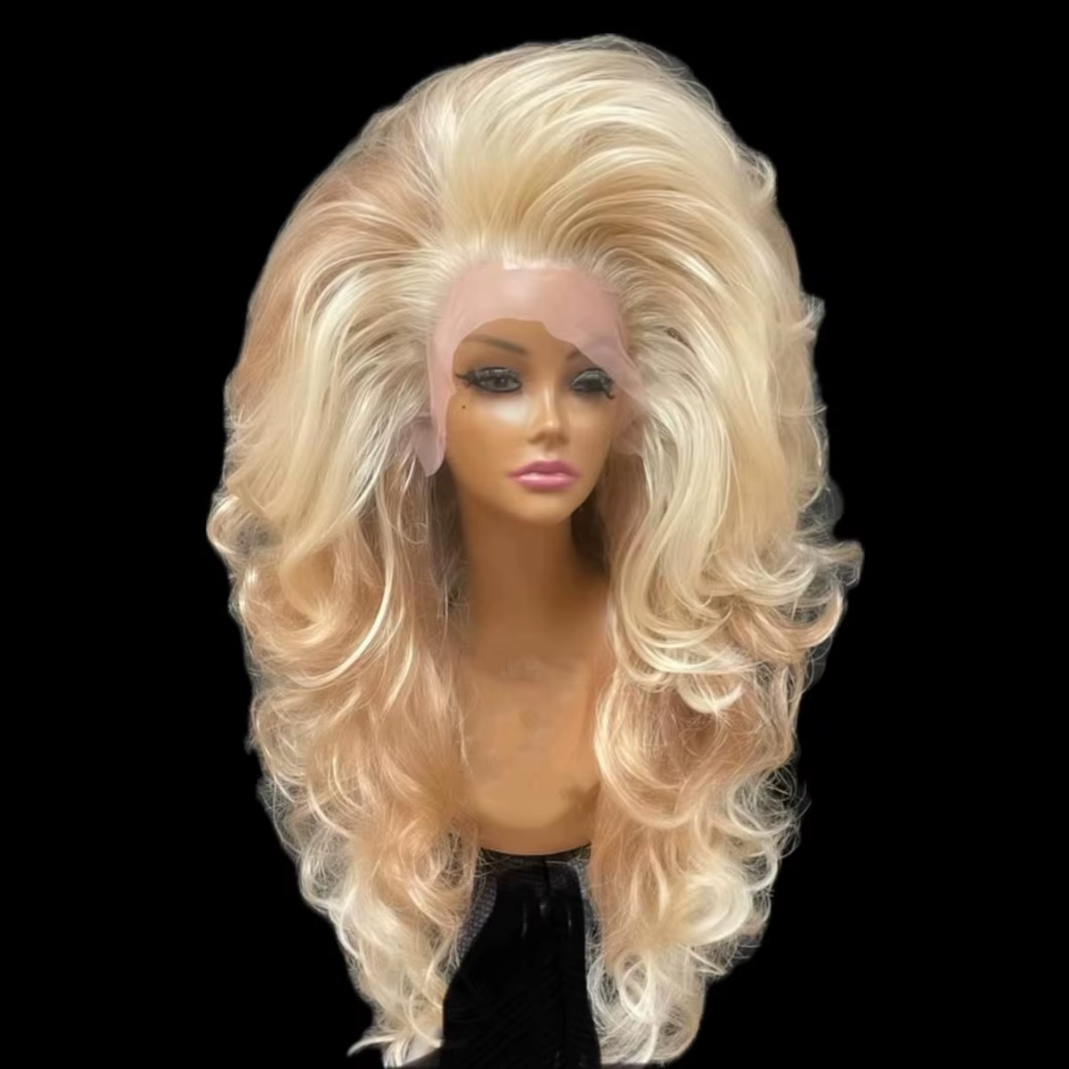LAMIA Perruque Lace Front Blonde HD 13x4 pouces en dentelle transparente pour femme