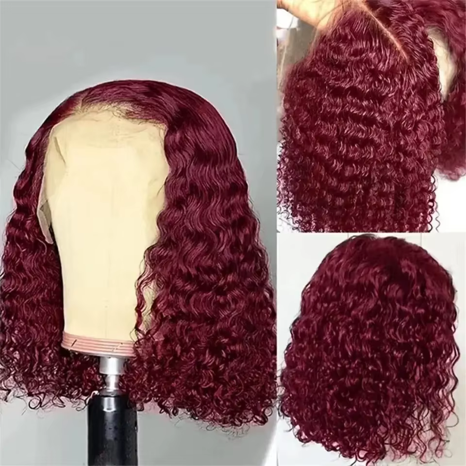 Perruque Lace Front Wig synthétique ondulée courte