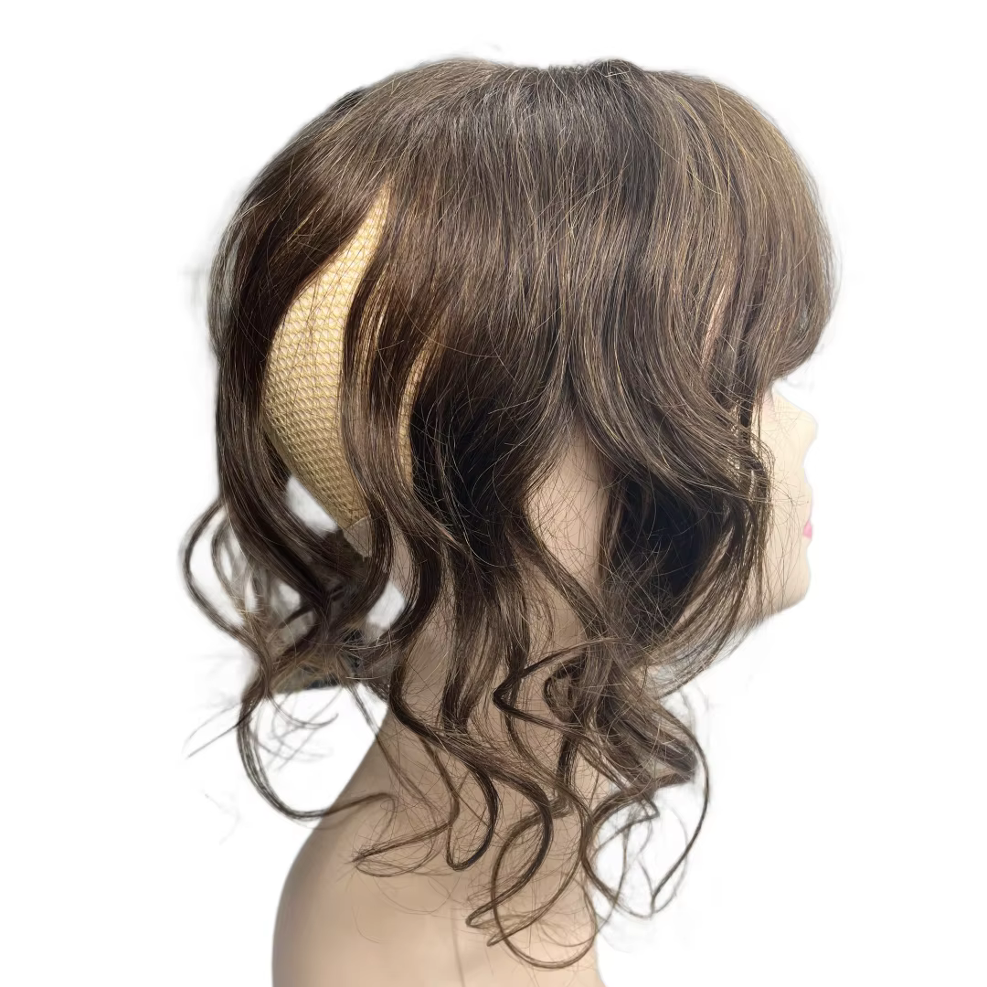 Topper de cheveux naturels pour femmes vague de corps bouclés