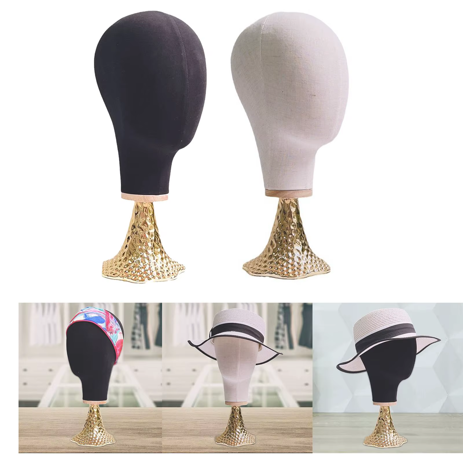Porte-perruque de tête de mannequin T1