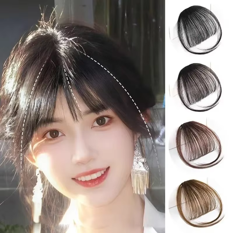 Faux Air frange cheveux Extension à clips
