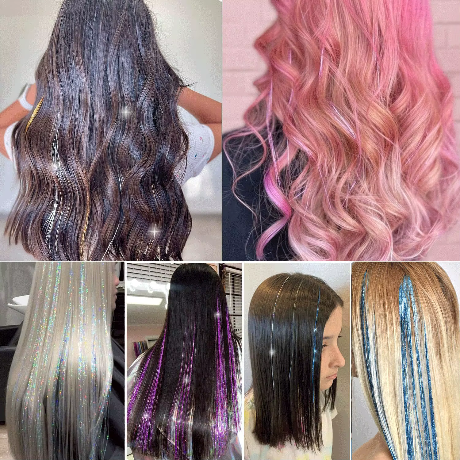 Pince à cheveux synthétique 6/12Pas