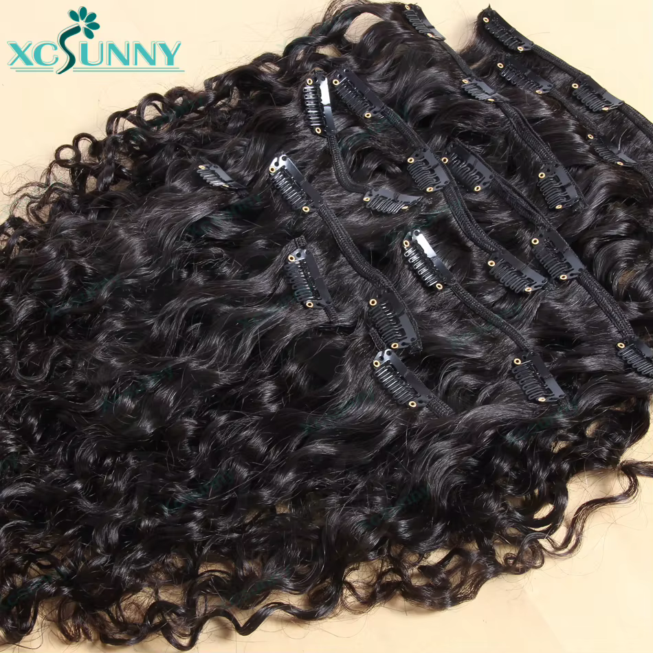 Clip en PU sans couture dans les Extensions de cheveux