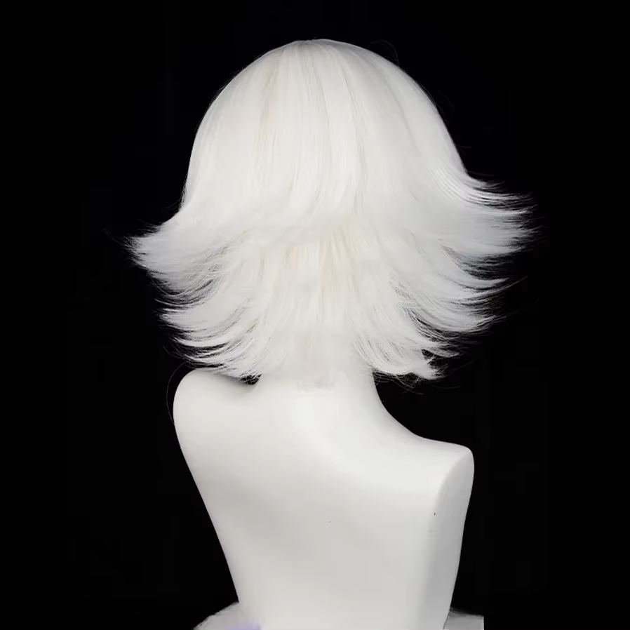 Mi Zu Ki Cosplay perruques courte blanc Mizuki