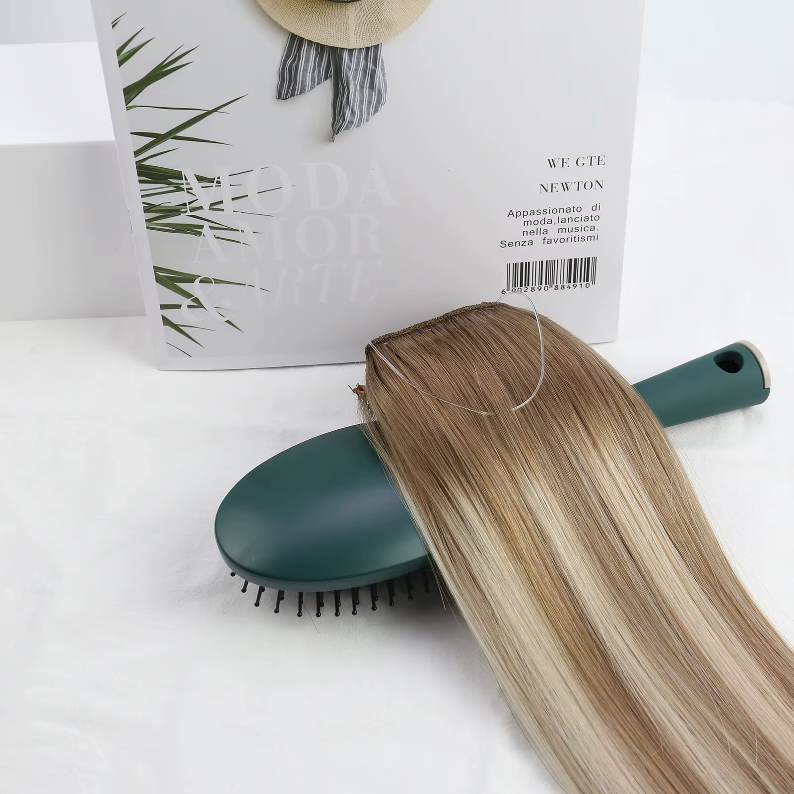Ugeat Wire-Extensions de Cheveux Humains, Noir Naturel, Vrais Cheveux de Ligne de Poisson, Trame de Cheveux Invisible avec Clips, 12-20 ", 1 Pc, Nouveau