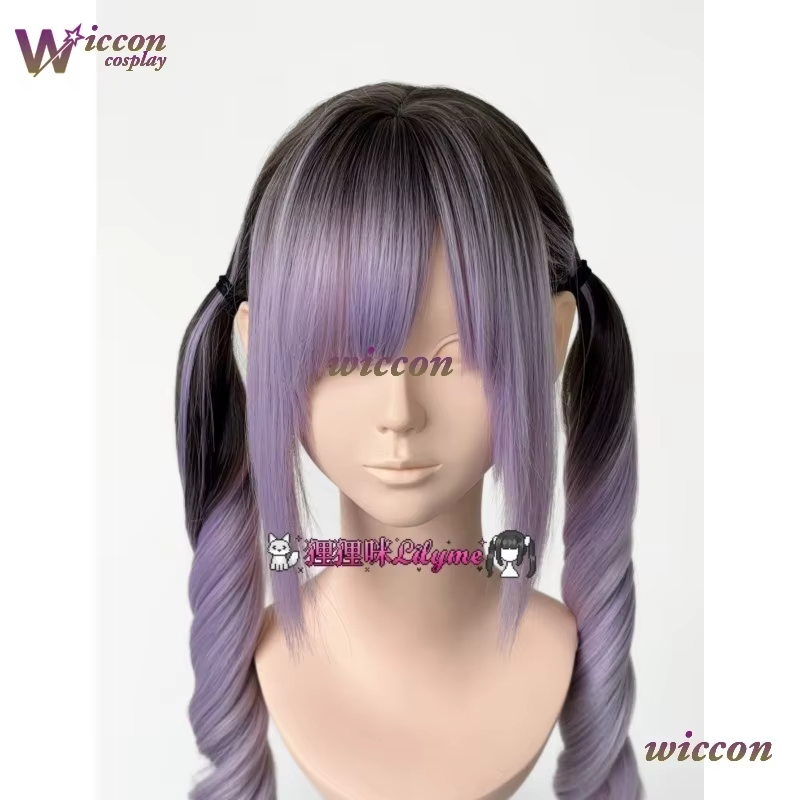 Perruque synthétique de Cosplay Anime Misamisa Jirai Kei pour filles