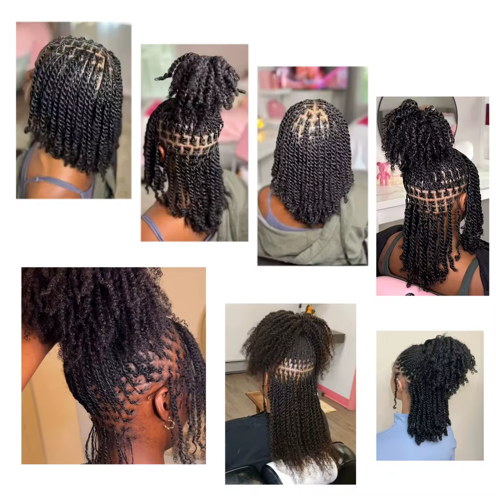Extensions de cheveux synthétiques Afro Kinky élégantes couleur naturelle pour tresses torsadées et coiffures Dreadlocks en vrac