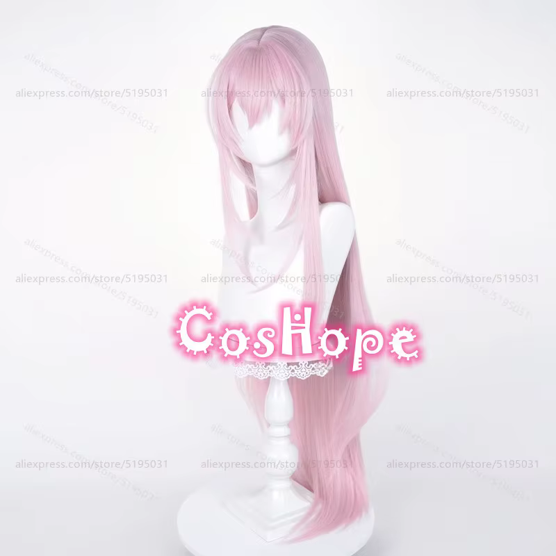 Luka Cosplay perruque 100 cm longue droite rose