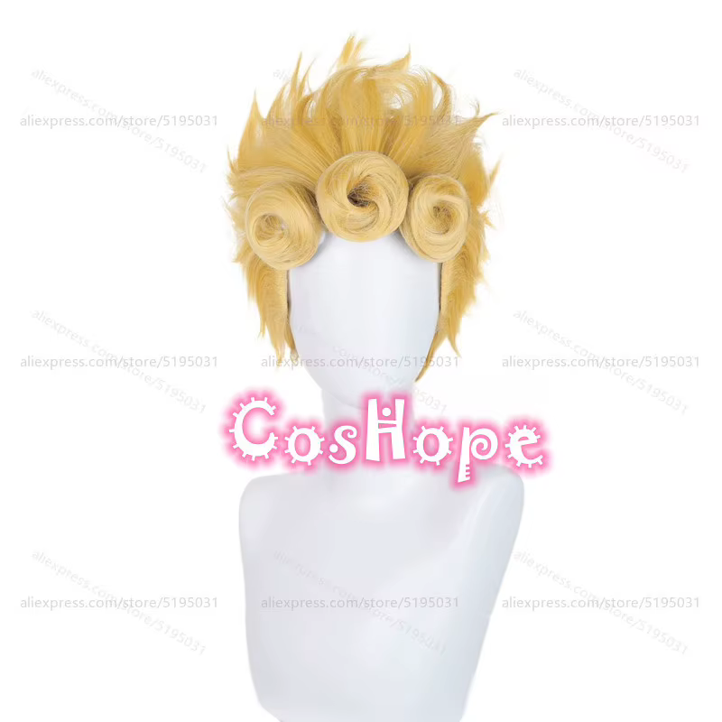 Giorno Giovanna Cosplay perruque 58 cm courte GIOGIO