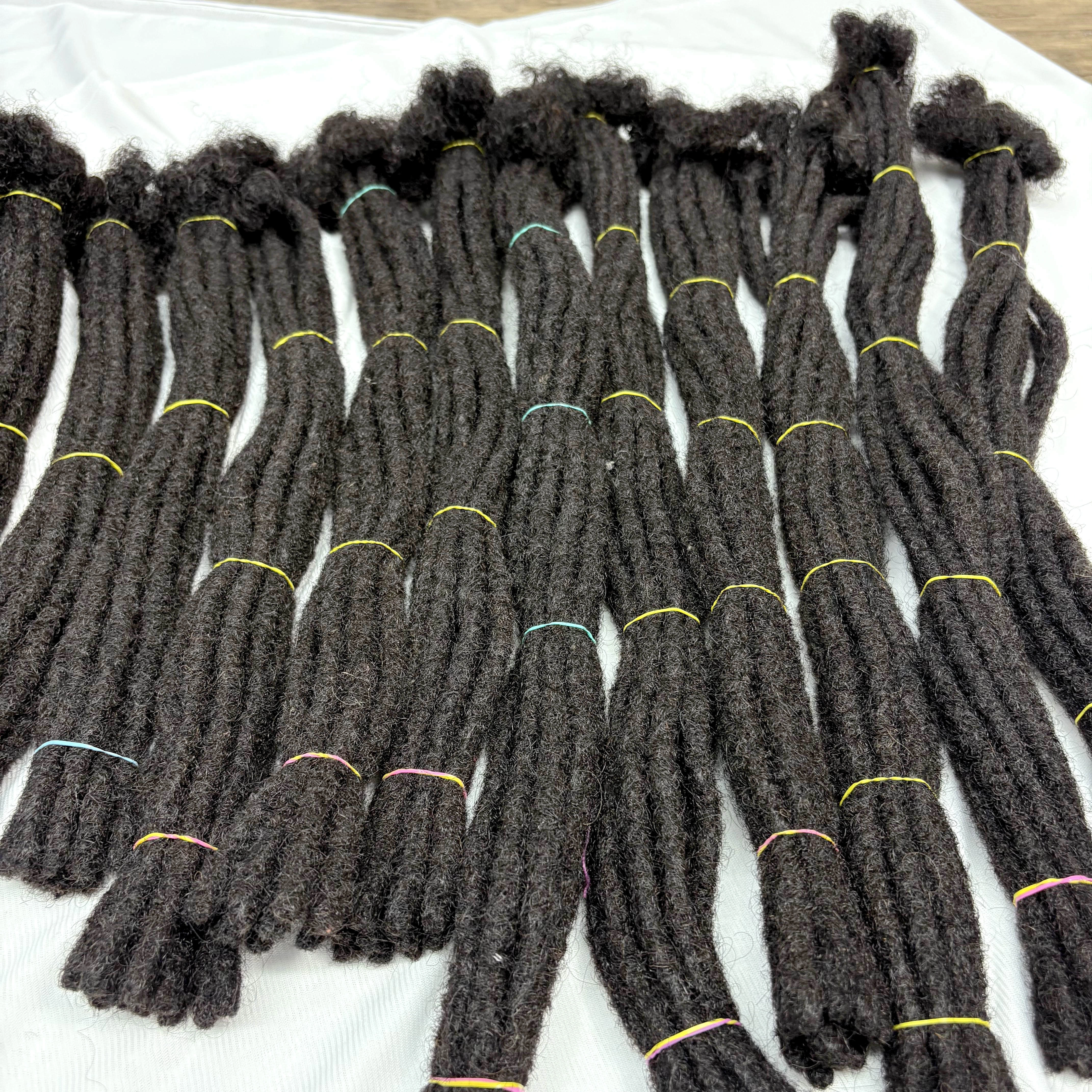 Extensions de Locs Régulières en Cheveux Humains de 6 à 20 Pouces