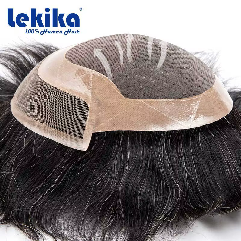 Prothèse capillaire pour homme en dentelle française