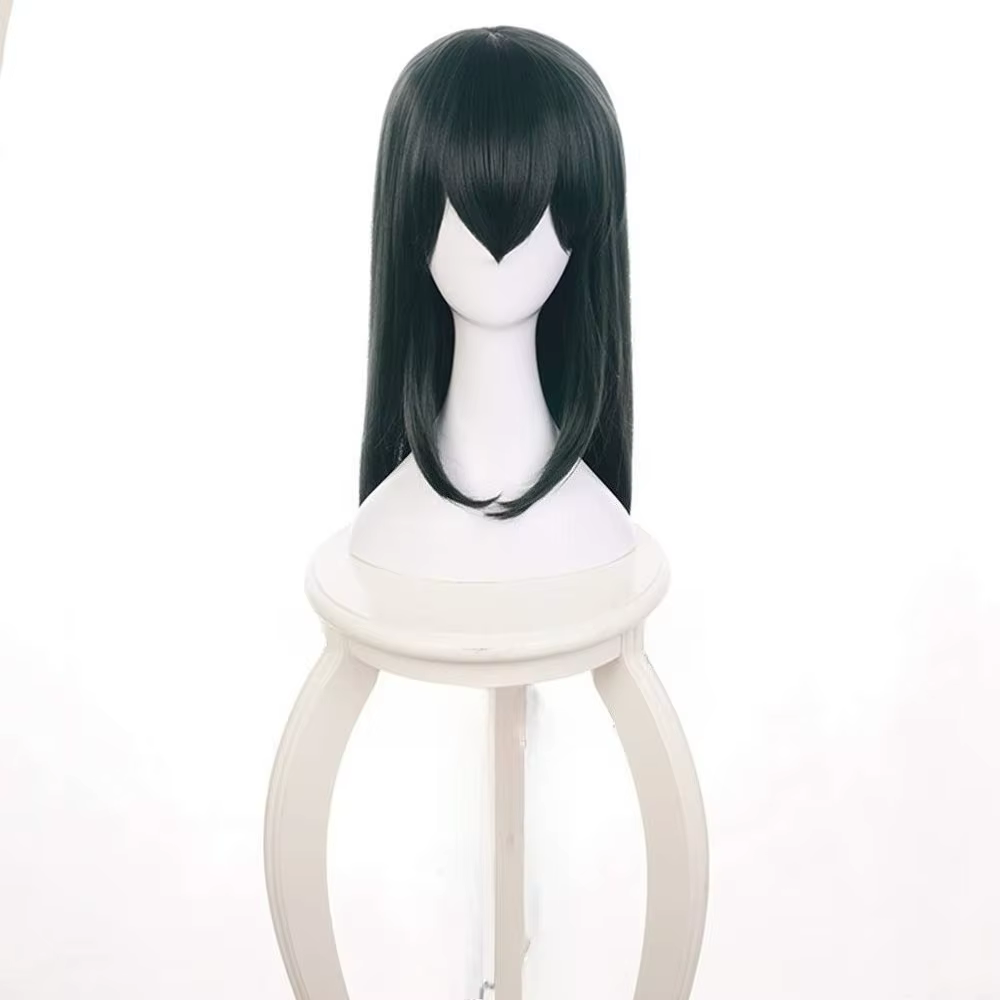 Perruque vert foncé My Boku No Hero Academia Tsuyu Asui pour cosplay