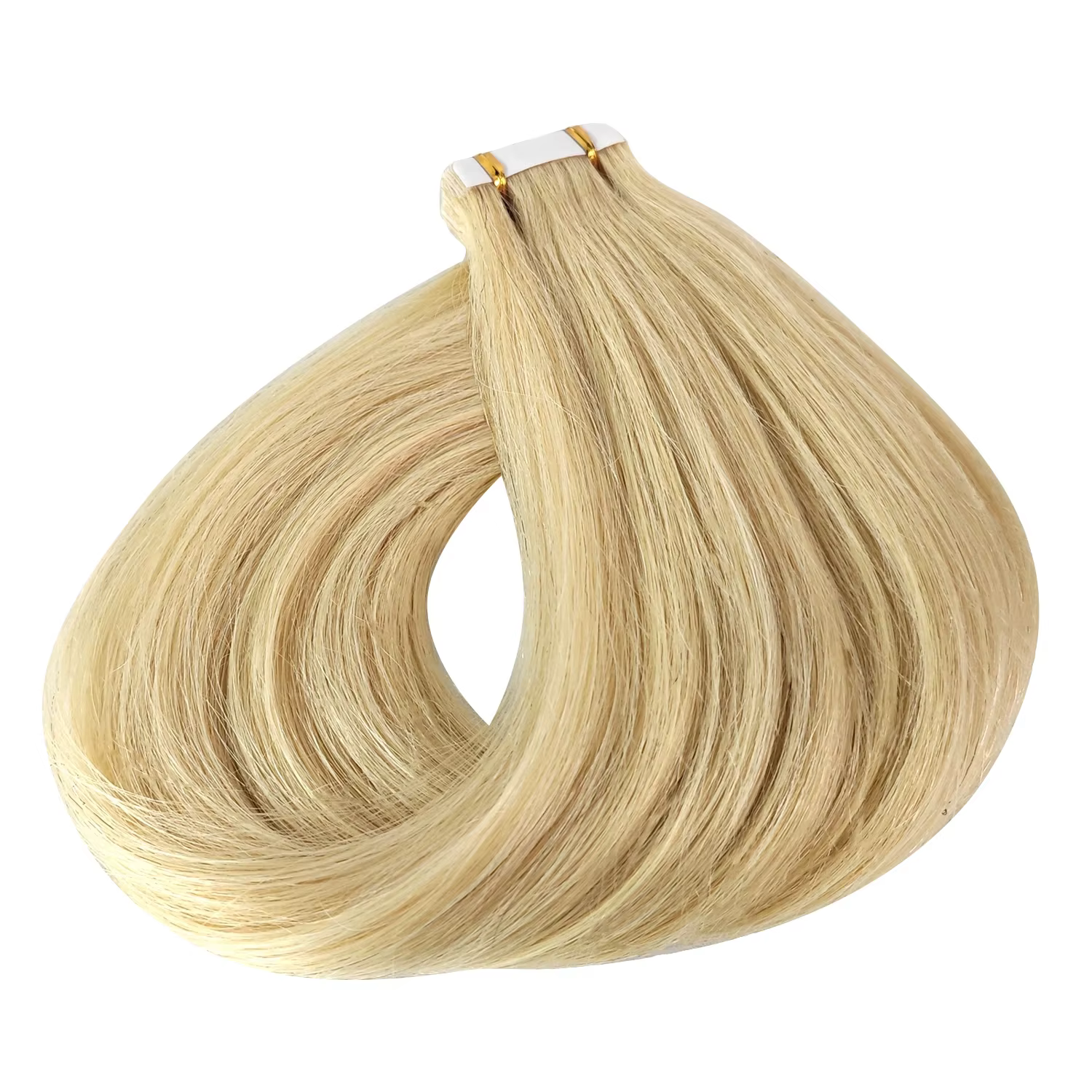 Extensions de cheveux humains Tape Ins, Extensions de cheveux, Blonde Tape in Hair, Document Wiltshire ach, Trame de peau blonde, Seamless Tape Ins, #613