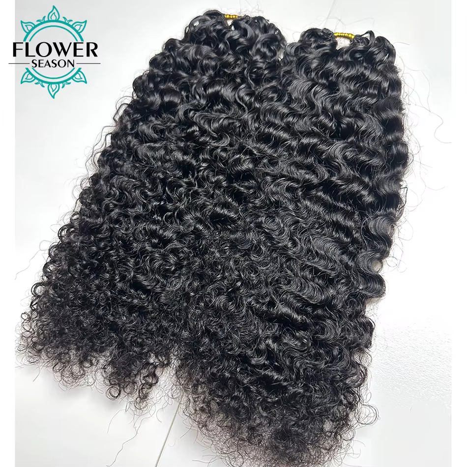 Extensions de cheveux humains au Crochet bouclé birman