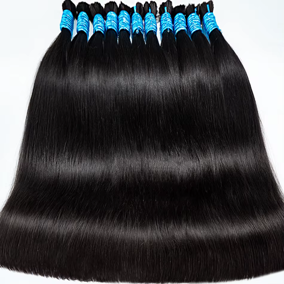 Tissage de cheveux vierges en vrac pour tressage