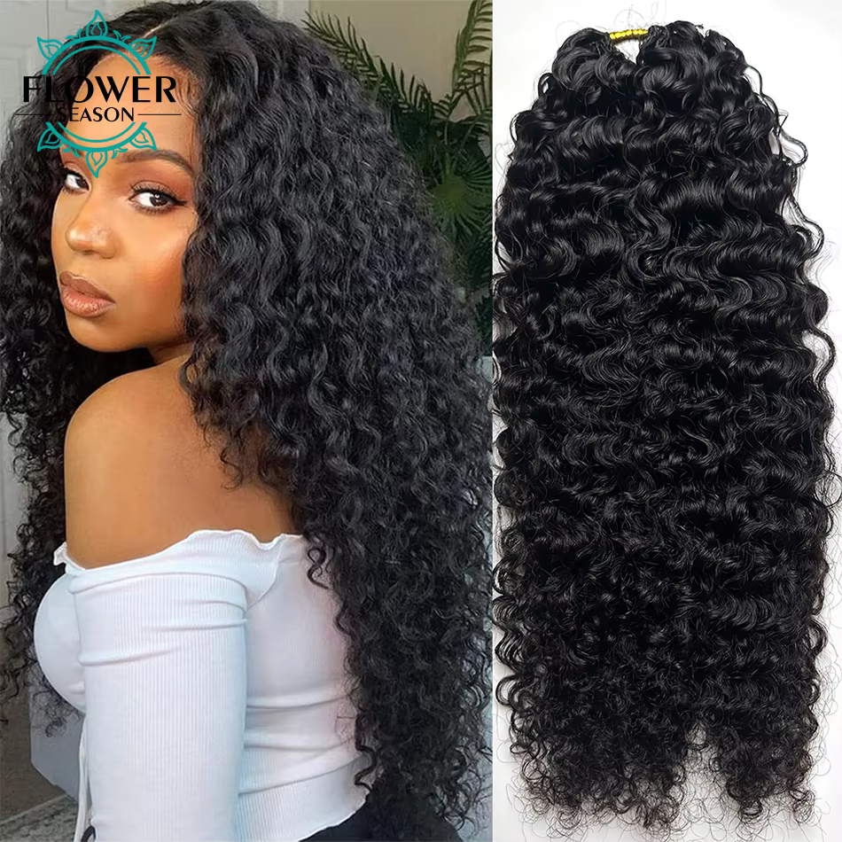 Extensions de cheveux humains au Crochet bouclé birman
