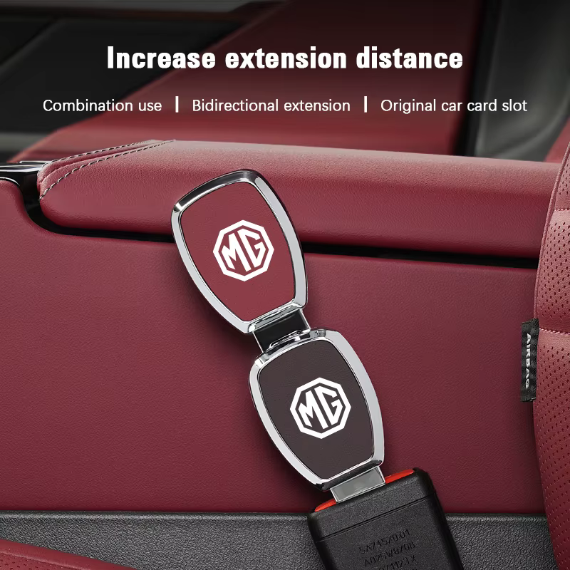 Prise d'extension de voiture en alliage de Zinc, accessoire d'extension de ceinture de sécurité abdominale pour MG ZS 5 7 6 Cyberster MG4 EV ES5 HS ONE GT GS MG3 EZS