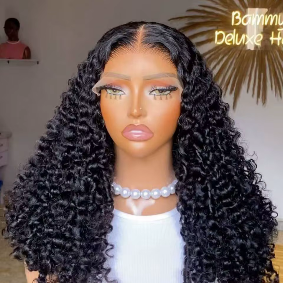 Perruque Bob Lace Front Wig synthétique ondulée courte