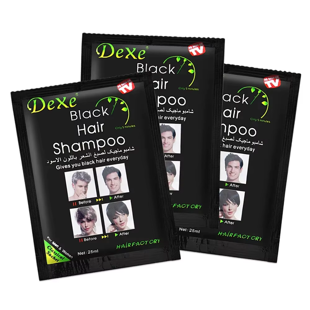 Dexe – shampoing pour cheveux noirs rapides