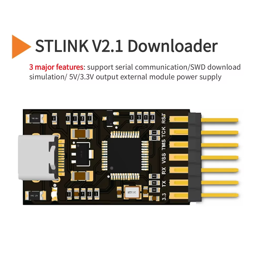 STLINK V2.1 Downloader : Outil de téléchargement Stlink prenant en charge le port série pour le débogage STM32, la compilation et la simulation