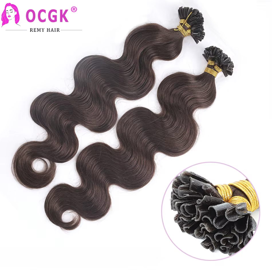 Extensions de cheveux naturels à la kératine