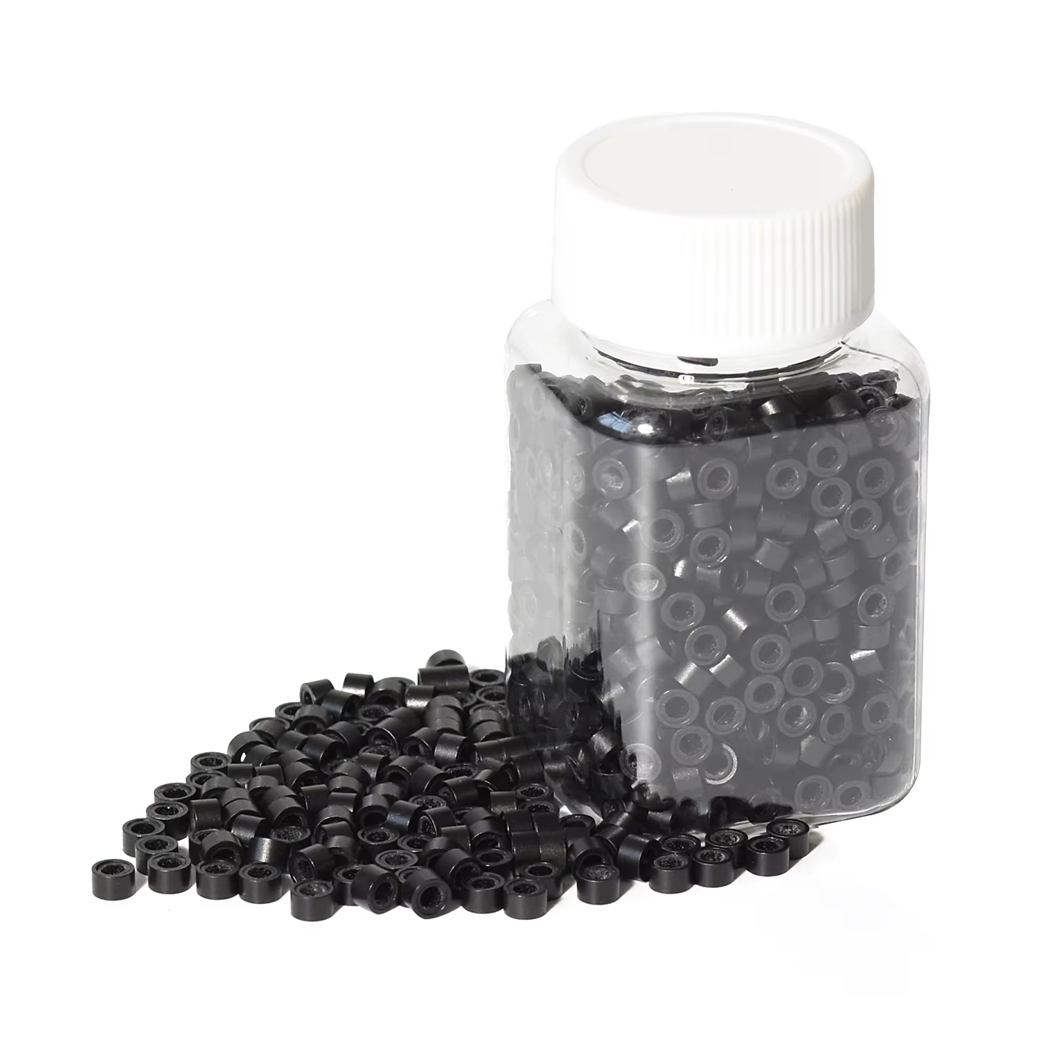 Micro anneaux/perles en Silicone pour Extensions de cheveux