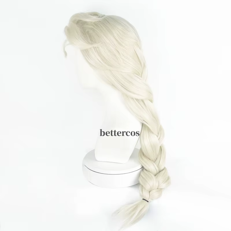 Perruque Elsa synthétique tressée Blonde