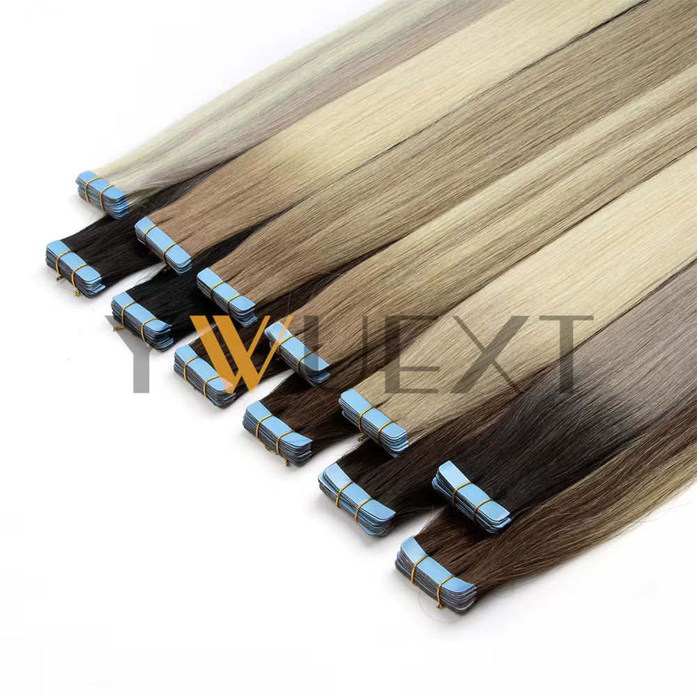 Extensions de cheveux humains naturels lisses