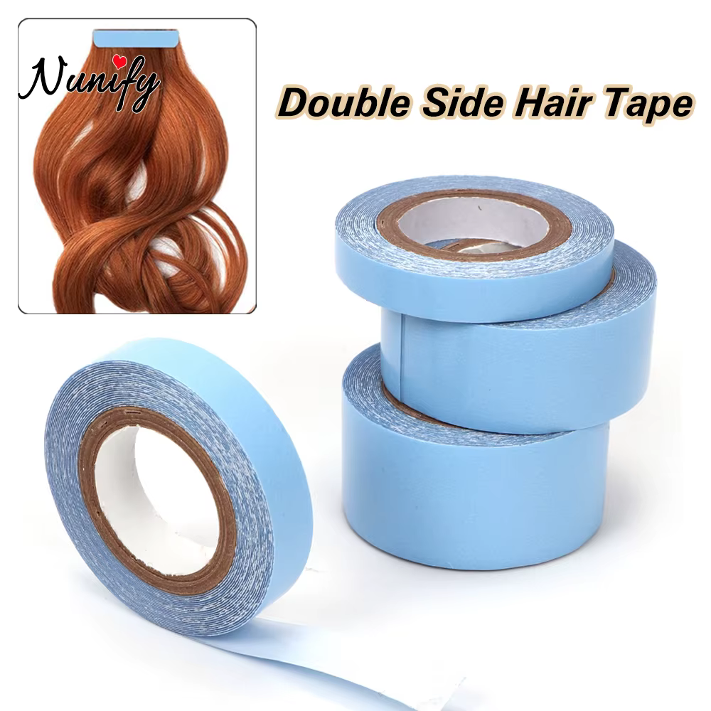 Bande adhésive imperméable pour Extensions de cheveux, 3Yards/pièce, Double face, sans brillance