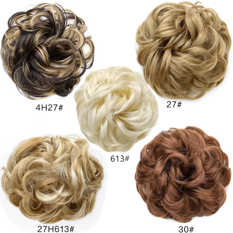 Chignon synthétique Flexible et élastique pour femmes