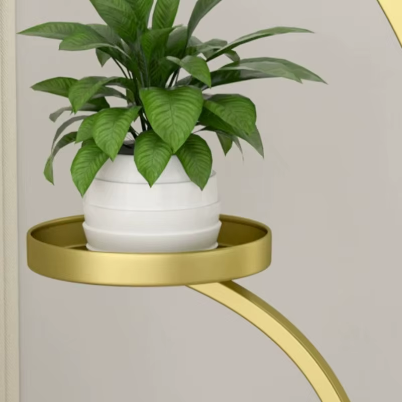 Étagères de rangement pour plantes de terrasse, serre, présentoirs décoratifs en métal, meubles de terrasse dorés pas chers, offre de mobilier de patio