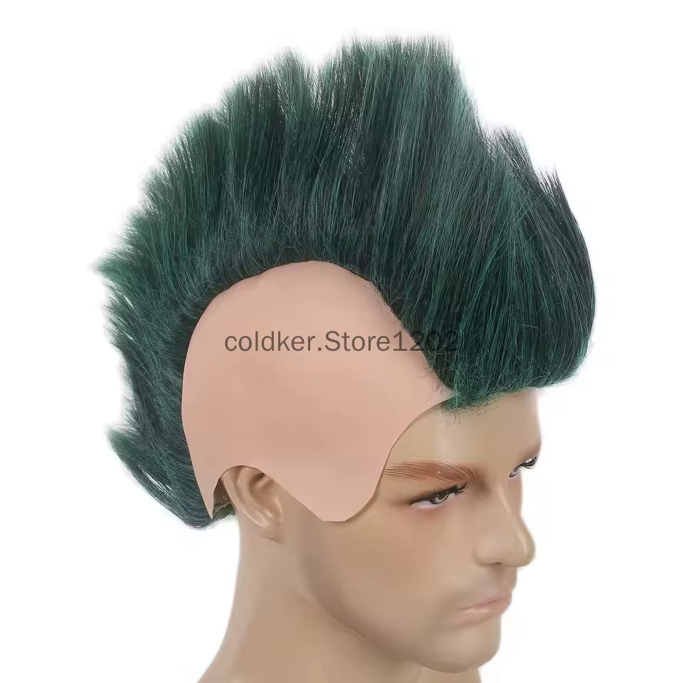 Perruque synthétique Punk Mohawk pour hommes
