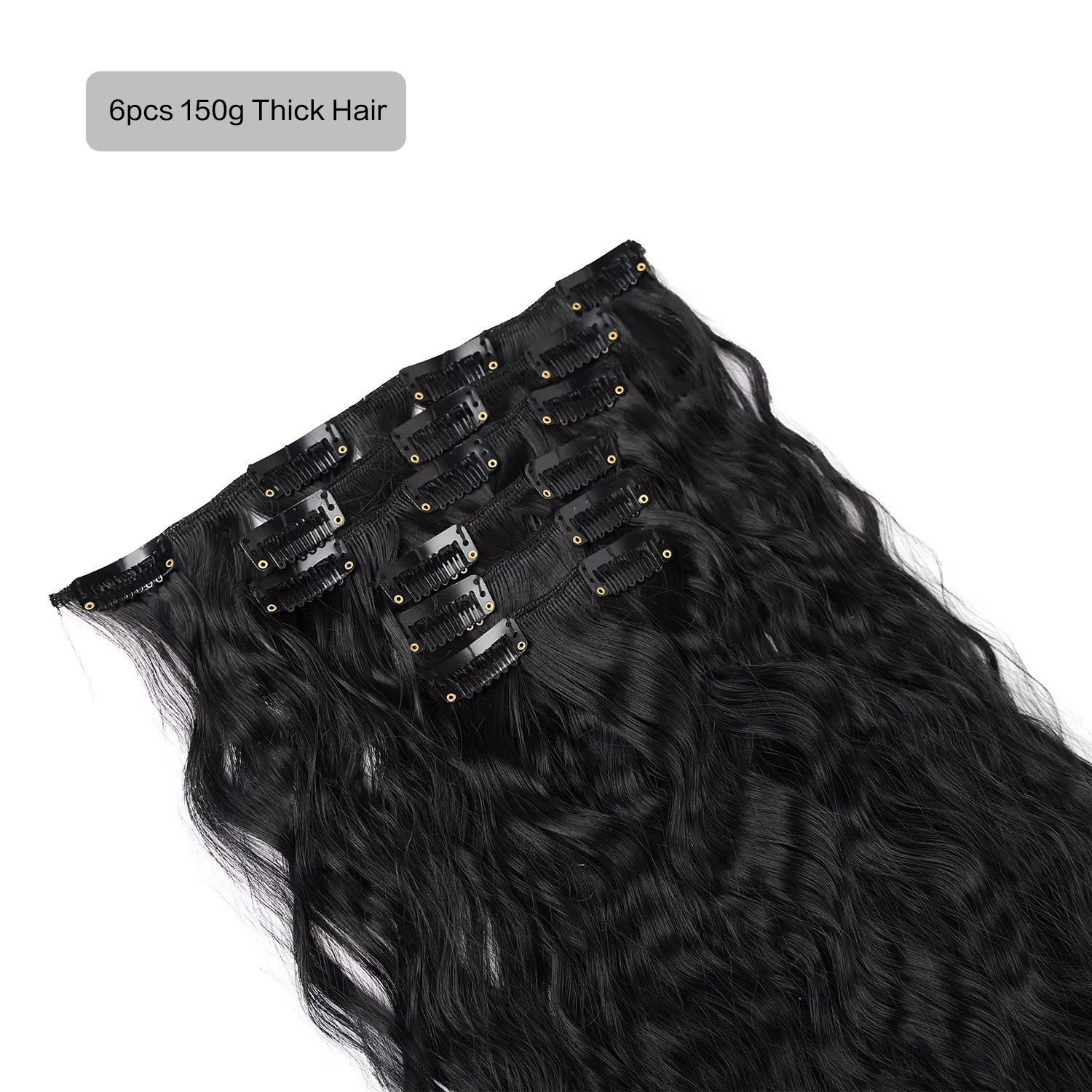 Extensions de cheveux synthétiques 6 pièces