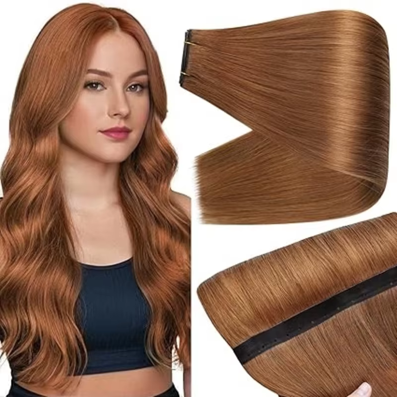 Pleine brillance 100 grammes papillon trame Extensions de cheveux