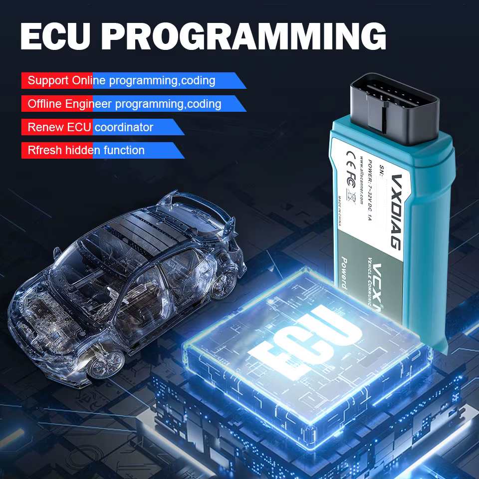 VXDIAG VCX NANO pour outil de Diagnostic VW NX100 Scanner OBD2 pour Audi pour Skoda pour Seat J2534 programmation lecteur de Code de codage ECU