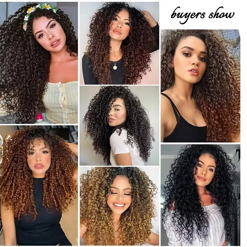 Extensions capillaires synthétiques longues et bouclées