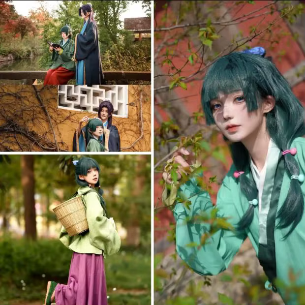 Perruque de Cosplay Anime Maomao