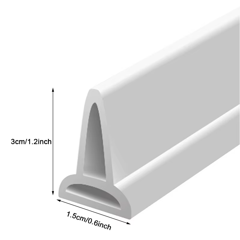 Bouchon d'étanchéité en PVC auto-adhésif, 1 pièce, 1M, pour salle de bains, douche, barrière de barrage, bande d'étanchéité, accessoires pratiques