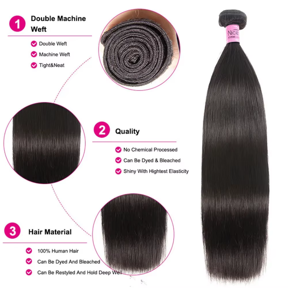 Tissage en lot malaisien naturel – UNice Kysiss Series