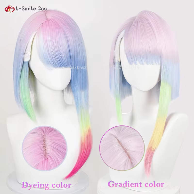 Perruque Anime Lucy Cosplay pour femme