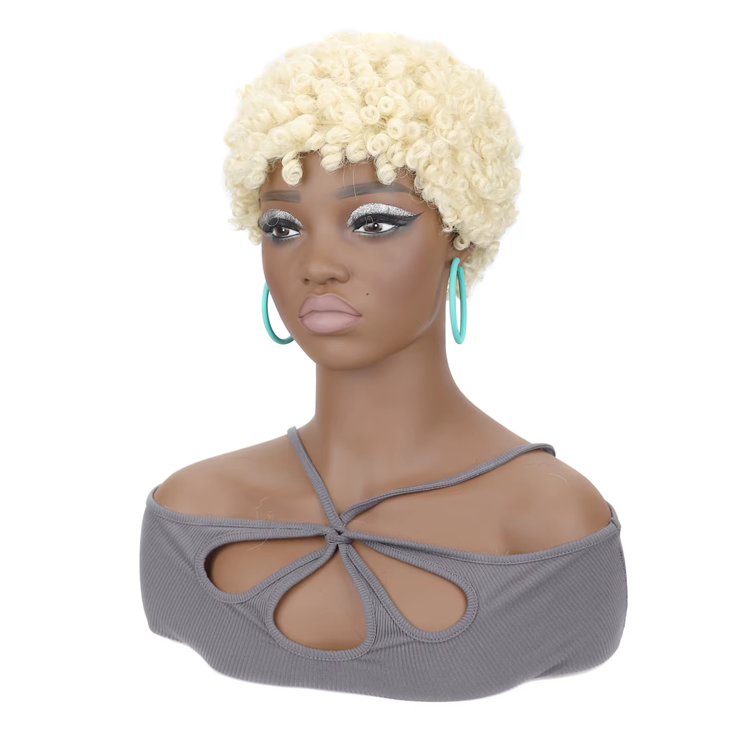 Perruques courtes afro bouclées pour femmes