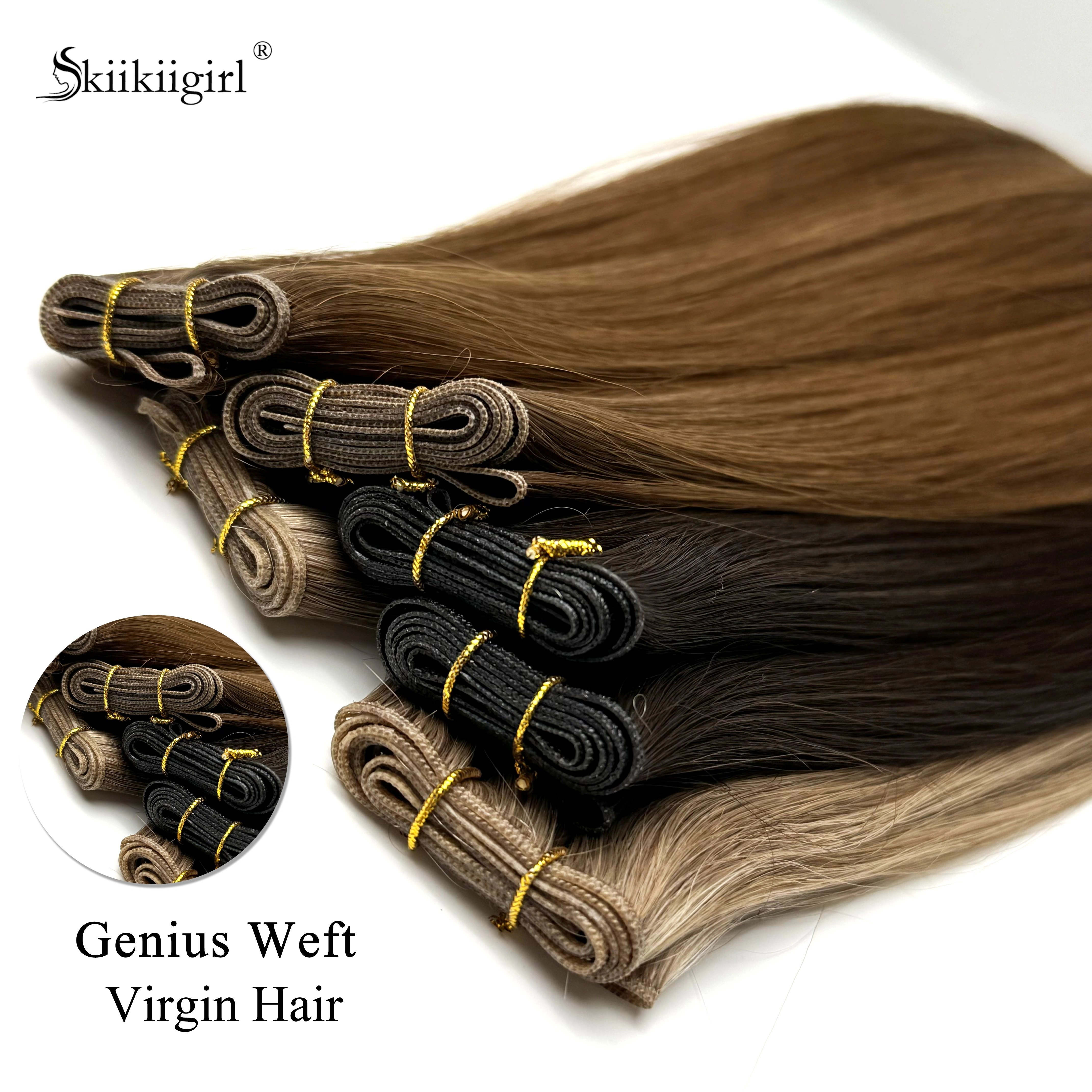 Extensions de cheveux humains Genius Trame 50G Remy